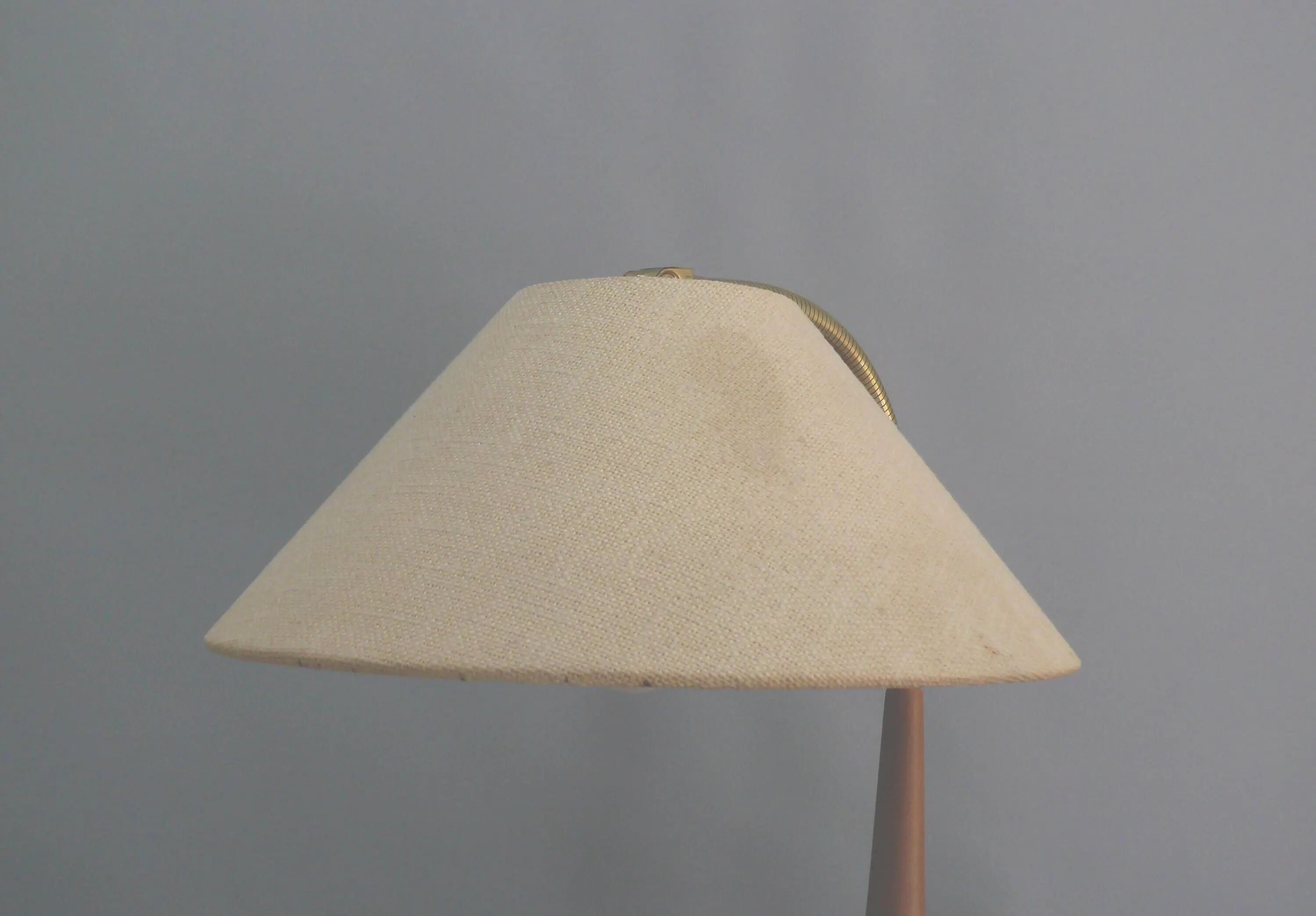 Mid Century Table Lamp by Temde, - Wood, Textile Shade