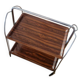 Vintage 1970s folding rolling dessert trolley