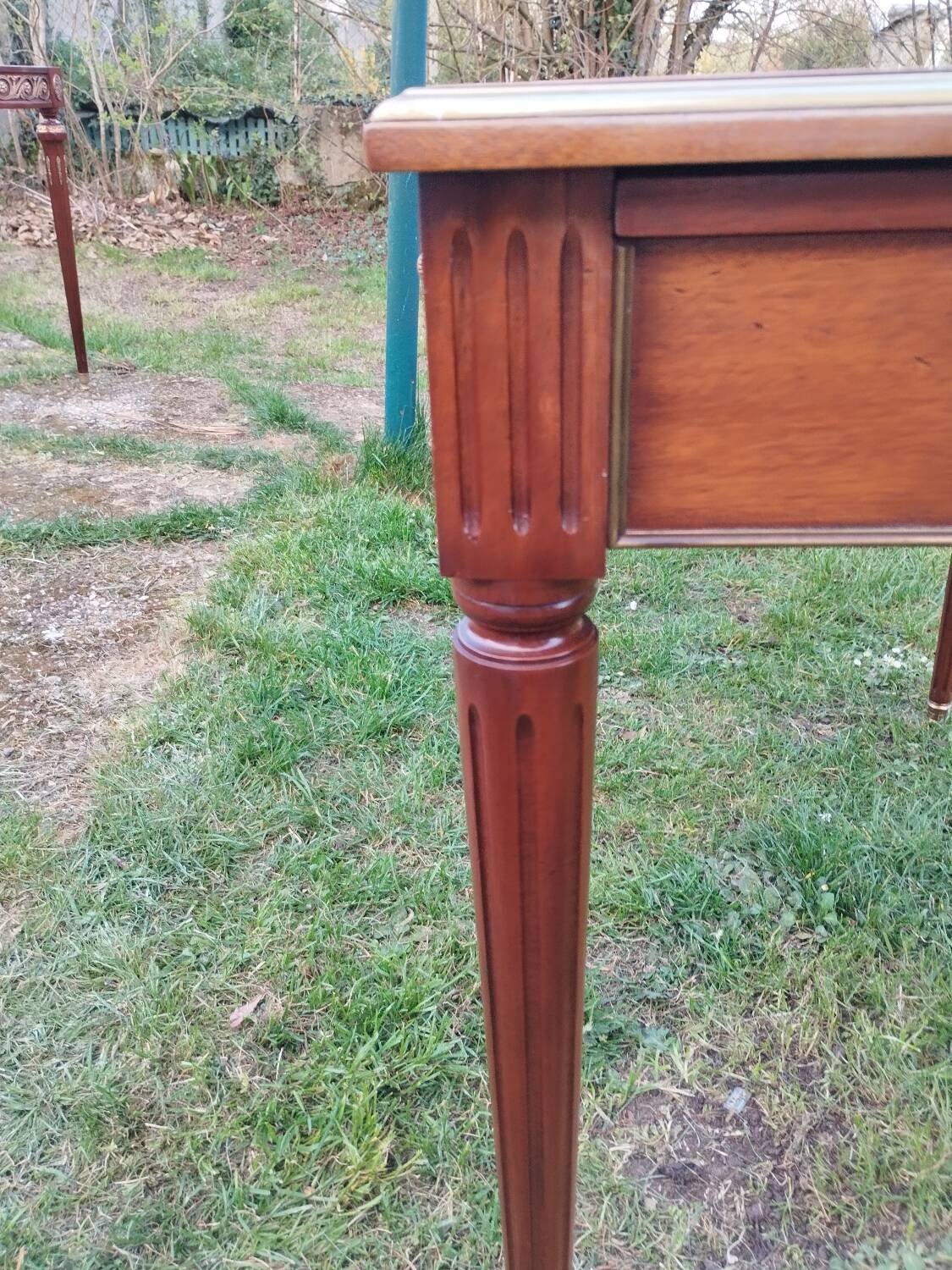 Antique Louis XVI style desk with drawers