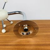 Sputnik wall coat rack, white and chrome, vintage