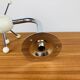 Sputnik wall coat rack, white and chrome, vintage