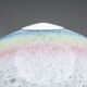 Doria table lamp in bubble glass with rainbow coloured details