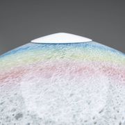Doria table lamp in bubble glass with rainbow coloured details