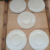 5 small Saint Clément plates/saucers