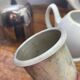Salam Tea teapot, porcelain and stainless steel