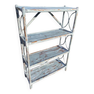 Rattan shelf