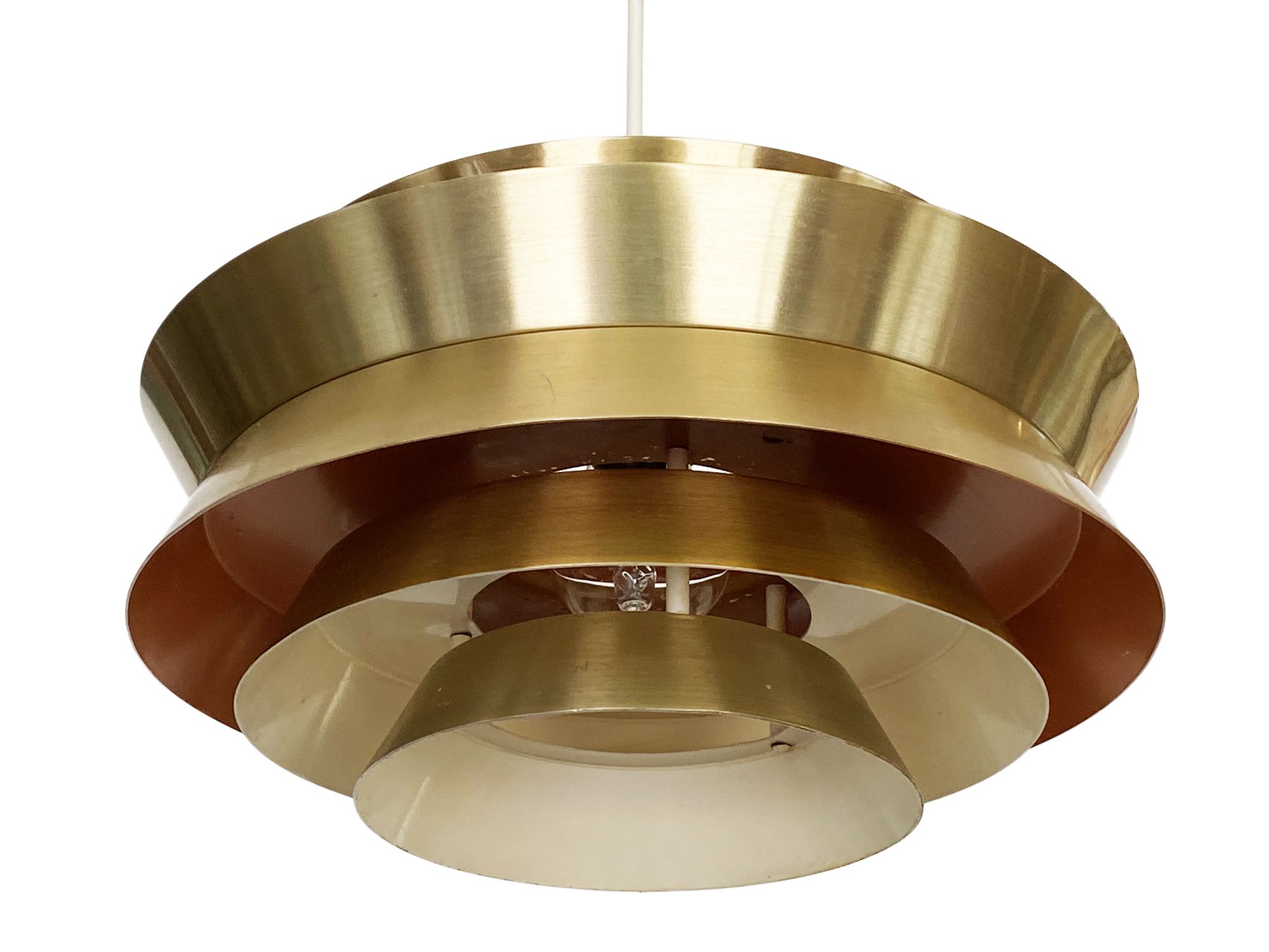 Pendant light "Trava" by Carl Thore for Granhaga Metallindustri. Sweden 1960s.