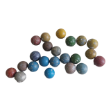 Set of terracotta balls