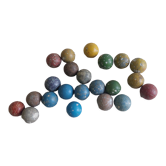 Set of terracotta balls