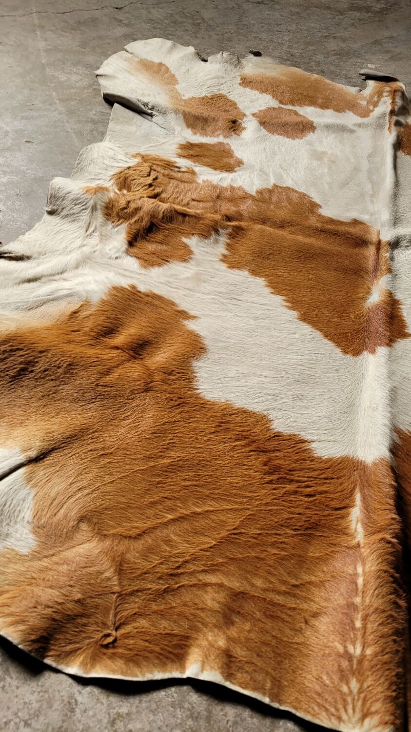 Vintage cowhide rug 1970