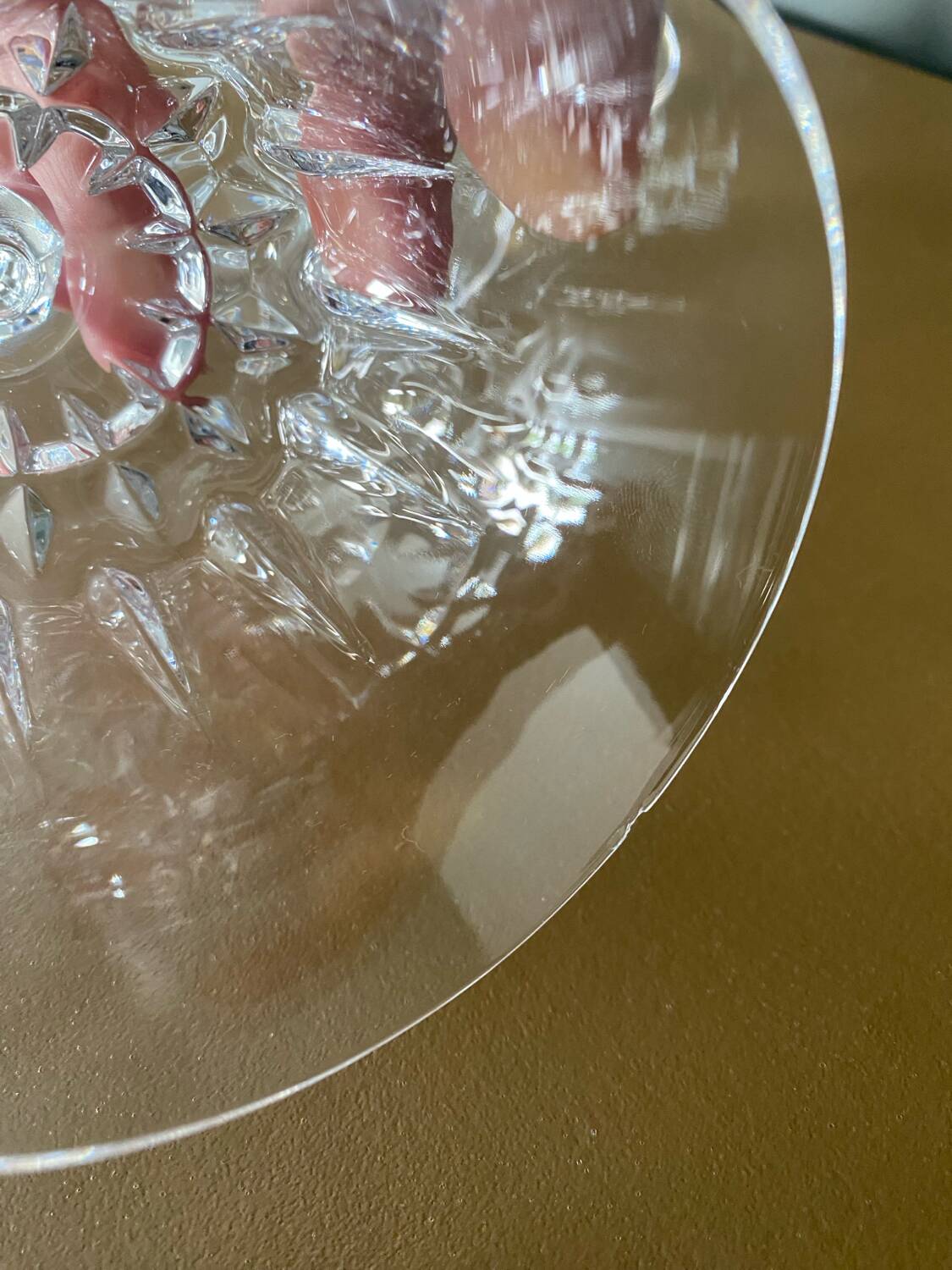 6 crystal stem glasses from D'ARQUES