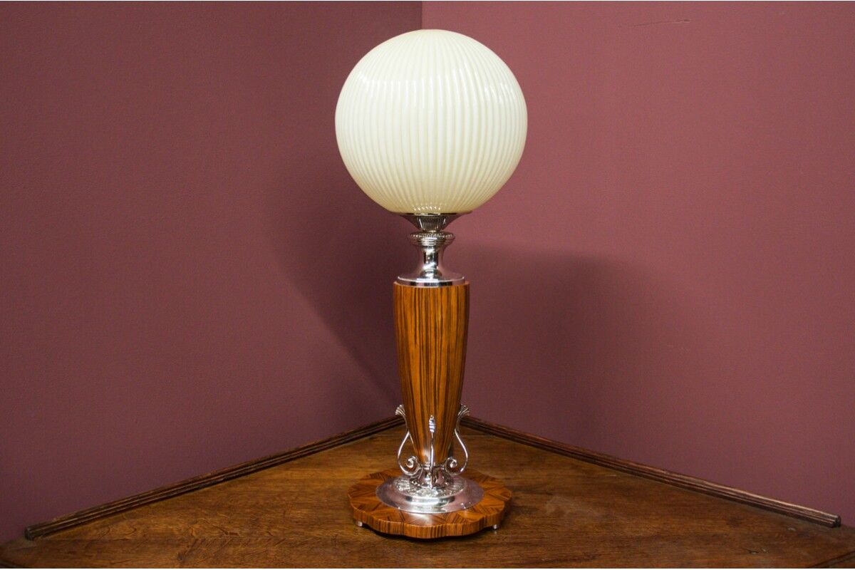 Art Deco table lamp, Poland, mid 20th century.