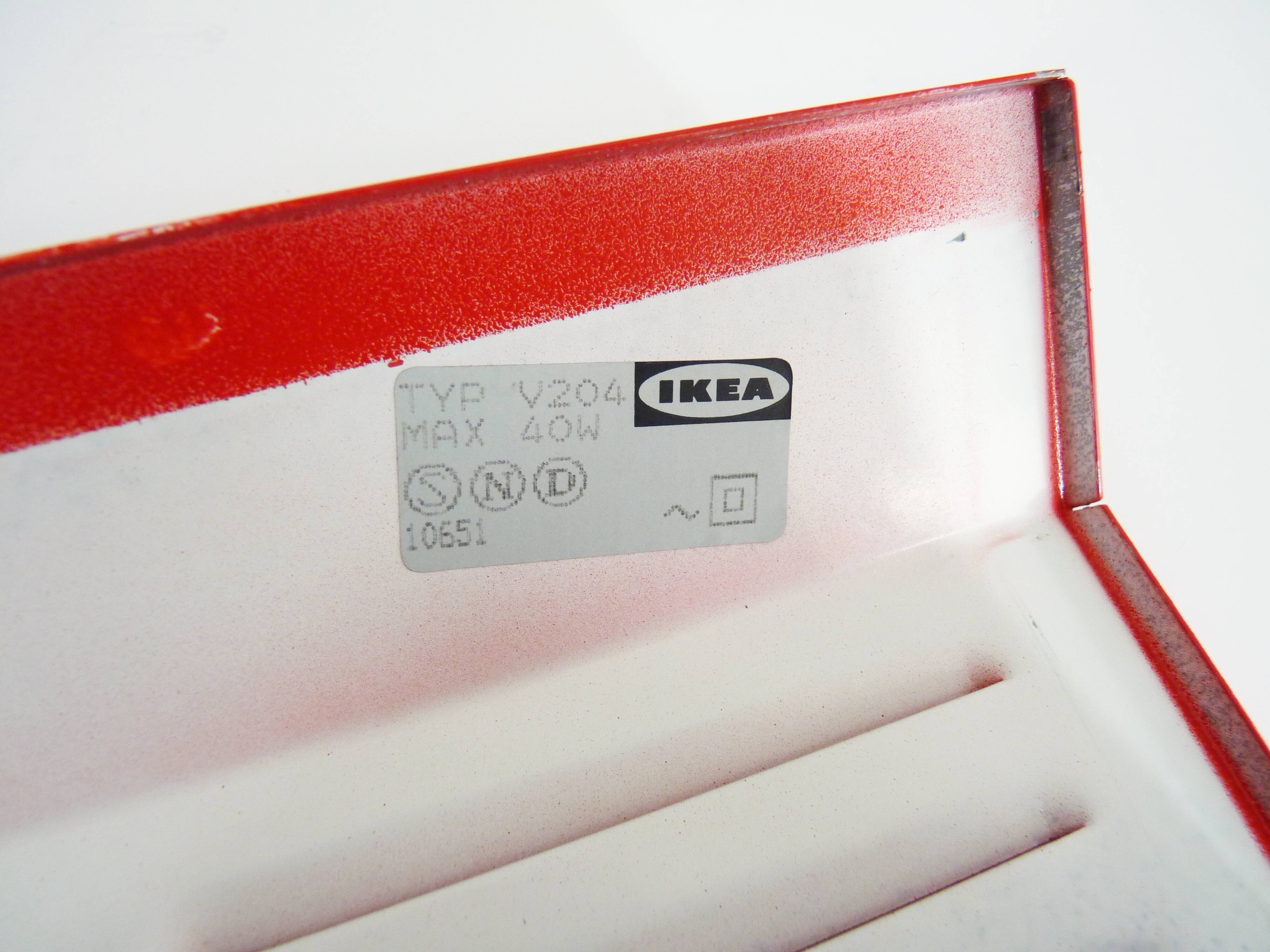 Pair of wall sconces Ikea Sweden Typ V204 year 80
