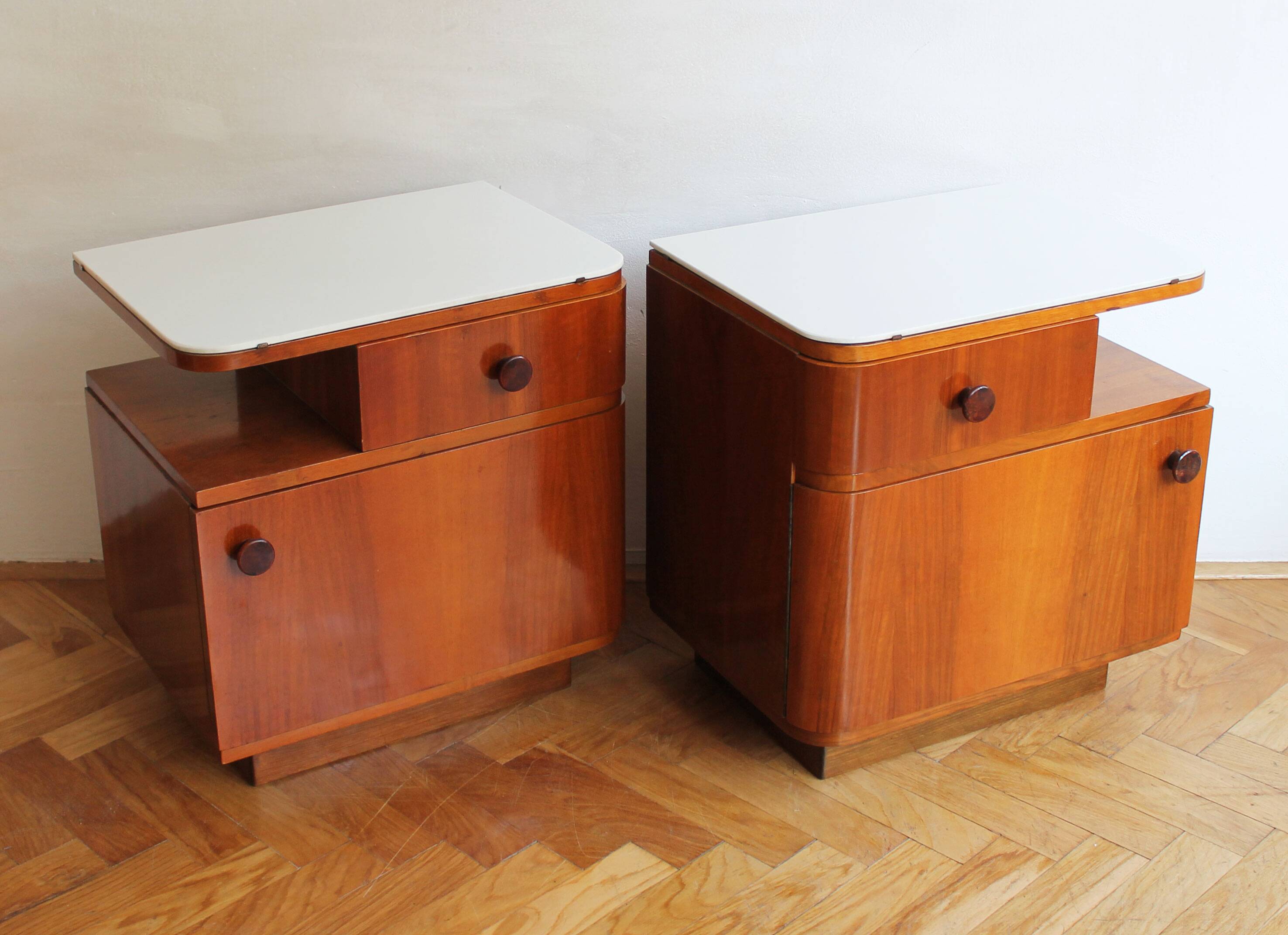 Pair of 1950s bedside tables