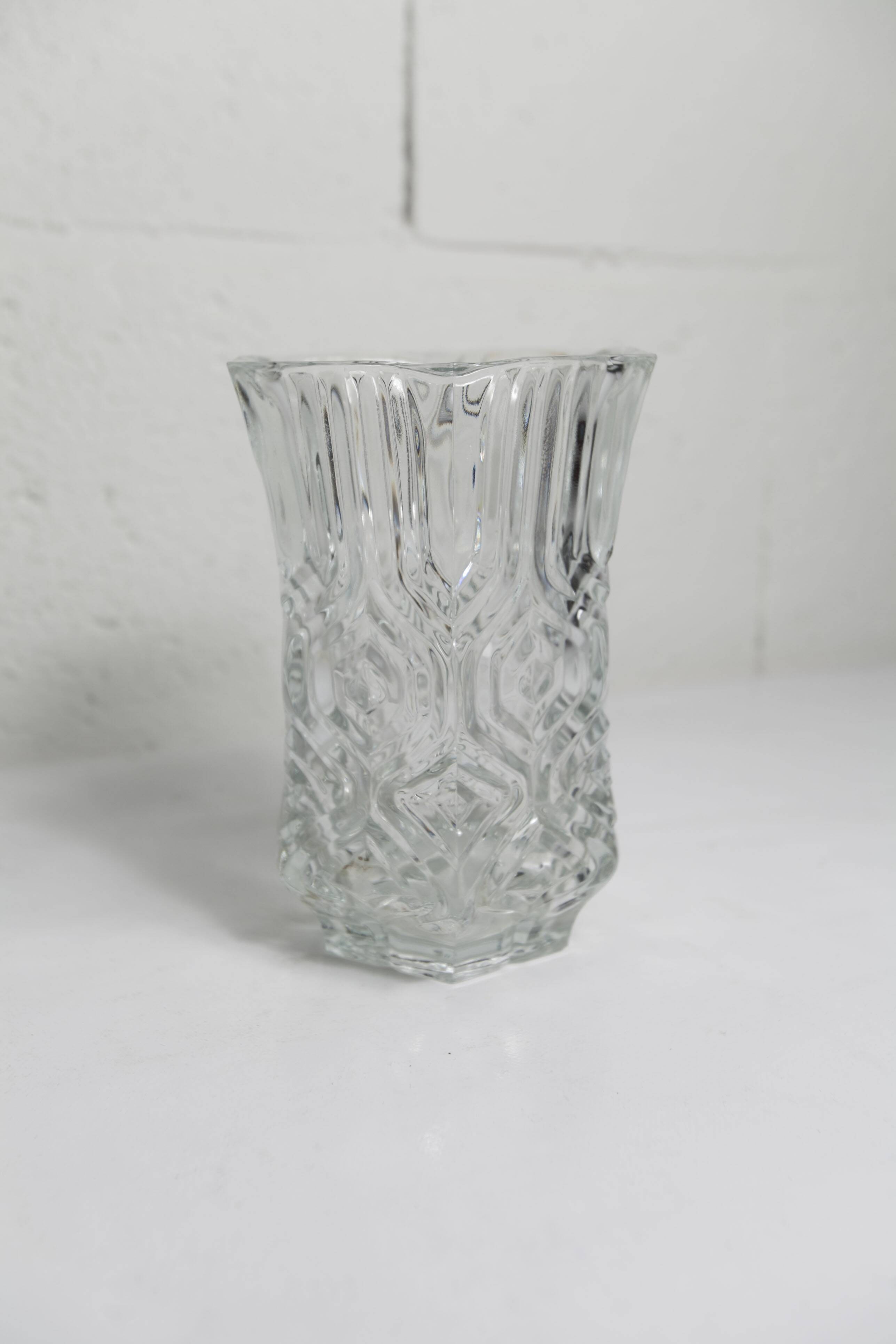 Exagon space age vase 1960 molded glass