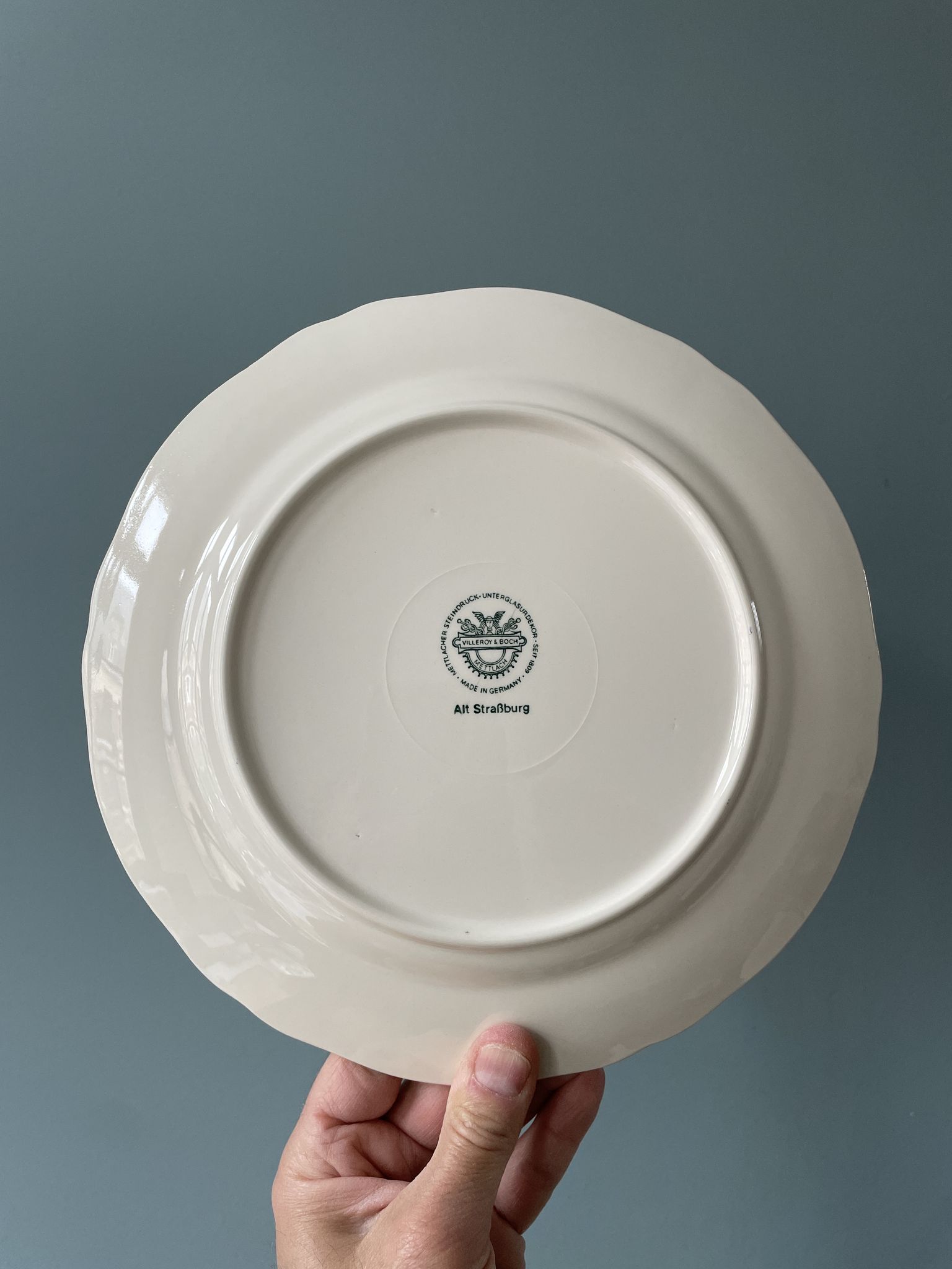 Set of 7 flat plates villeroy and boch vieux strasbourg