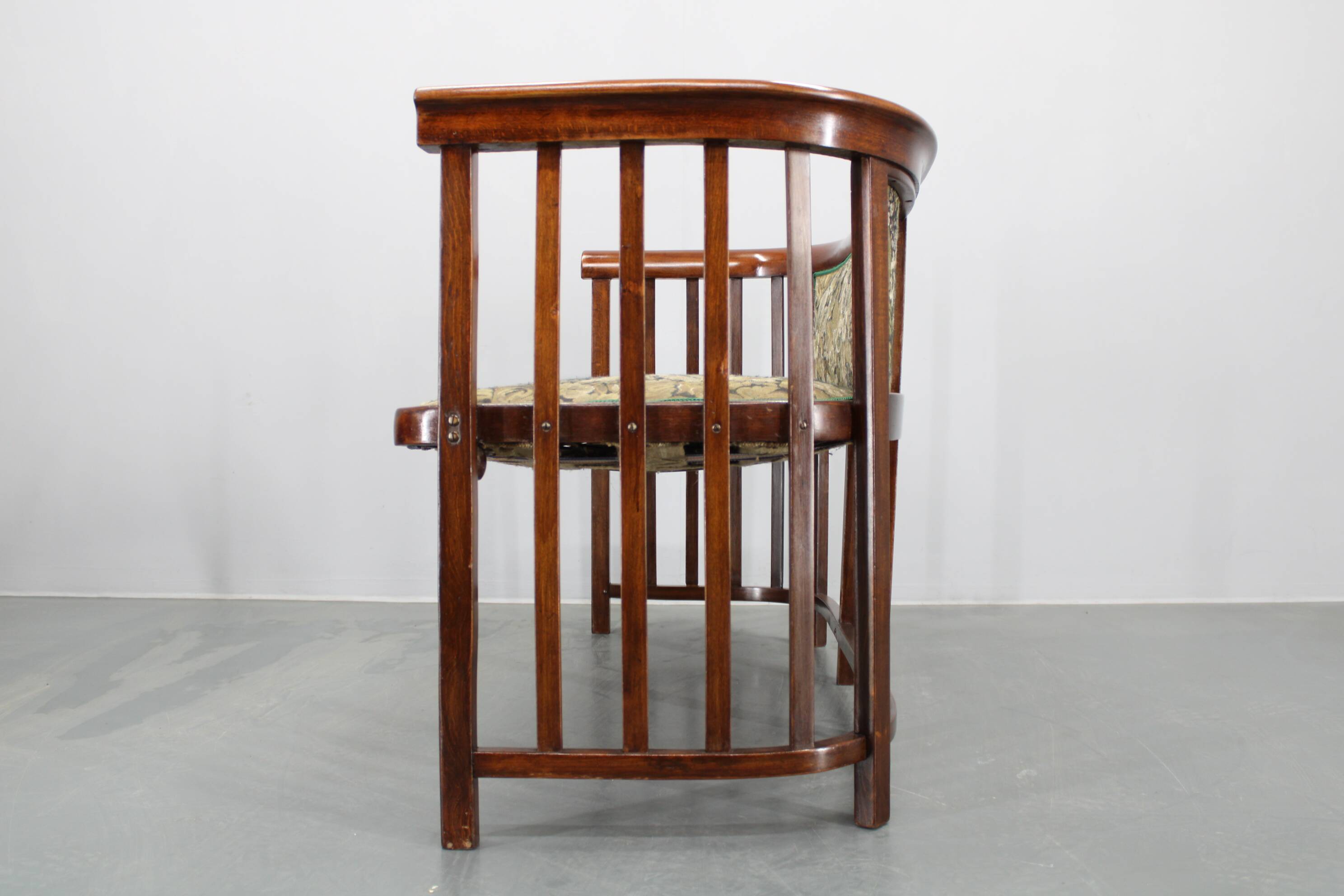 Josef Hoffmann Variation of Art Nouveau "Fledermaus" Sofa