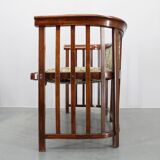 Josef Hoffmann Variation of Art Nouveau "Fledermaus" Sofa