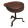 Tree Stump Stool or Solid Wood and Wrought Iron Side Table, Mid-Century