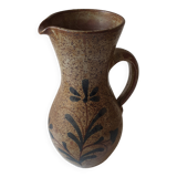 Large glazed stoneware ceramic pitcher Le refuge - 29cm