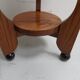 Art Deco oak round sidetable
