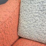 Set of pink and grey club chairs 1960s