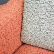 Set of pink and grey club chairs 1960s