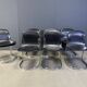Vintage dining chairs by Willy Rizzo for Cidue, set of 8, 1970s.