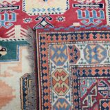 Tapis d'Orient Fait Main Kazak Afghan : 1.66 X 2.64 Mètres