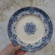 Ancient plate 1900 white and blue ceramic Jules Vieillard Bordeaux
