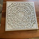 Magnificent carved frame with an interior mirror made of mango wood.