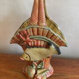 Scallop shell basket vase