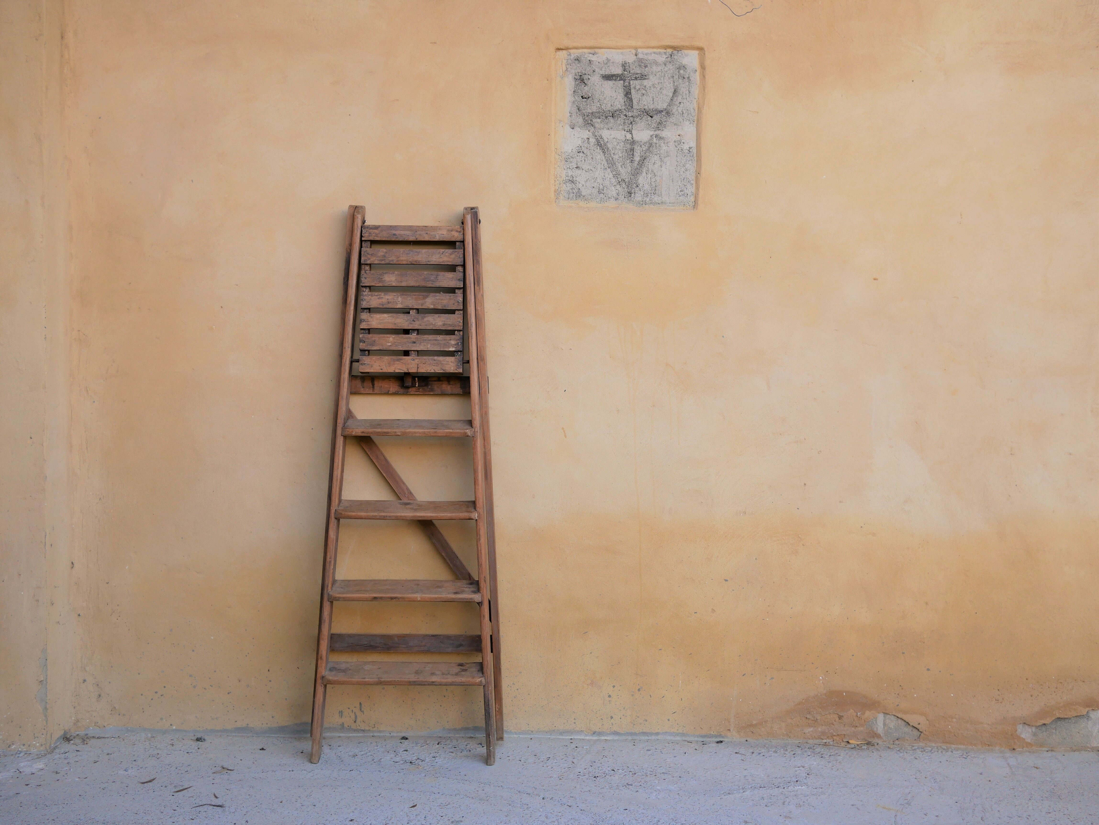 Vintage wooden stepladder