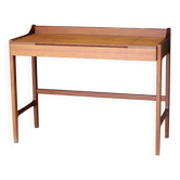 Succession LACOSTE: Scandinavian teak desk hairdresser (1960s).
