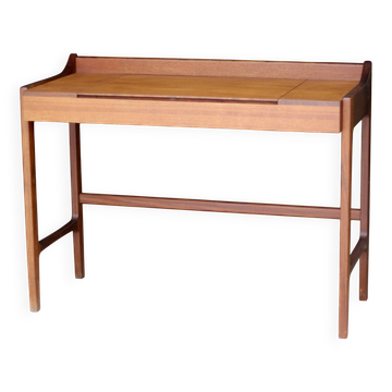 Succession LACOSTE : coiffeuse bureau scandinace en teck (années 60).