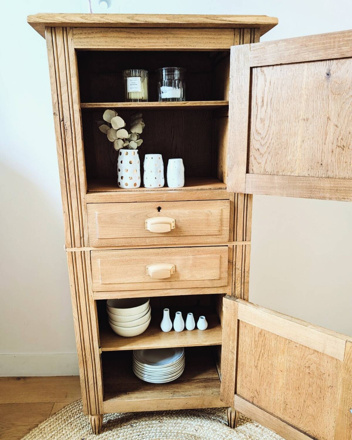 Parisian retro chic oak buffet
