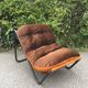 2 brown armchairs from the 70