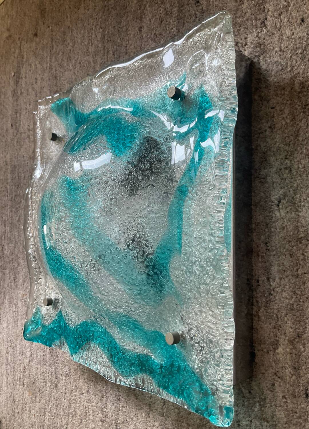 Applique Murano Mazzega en pâte de verre années 70