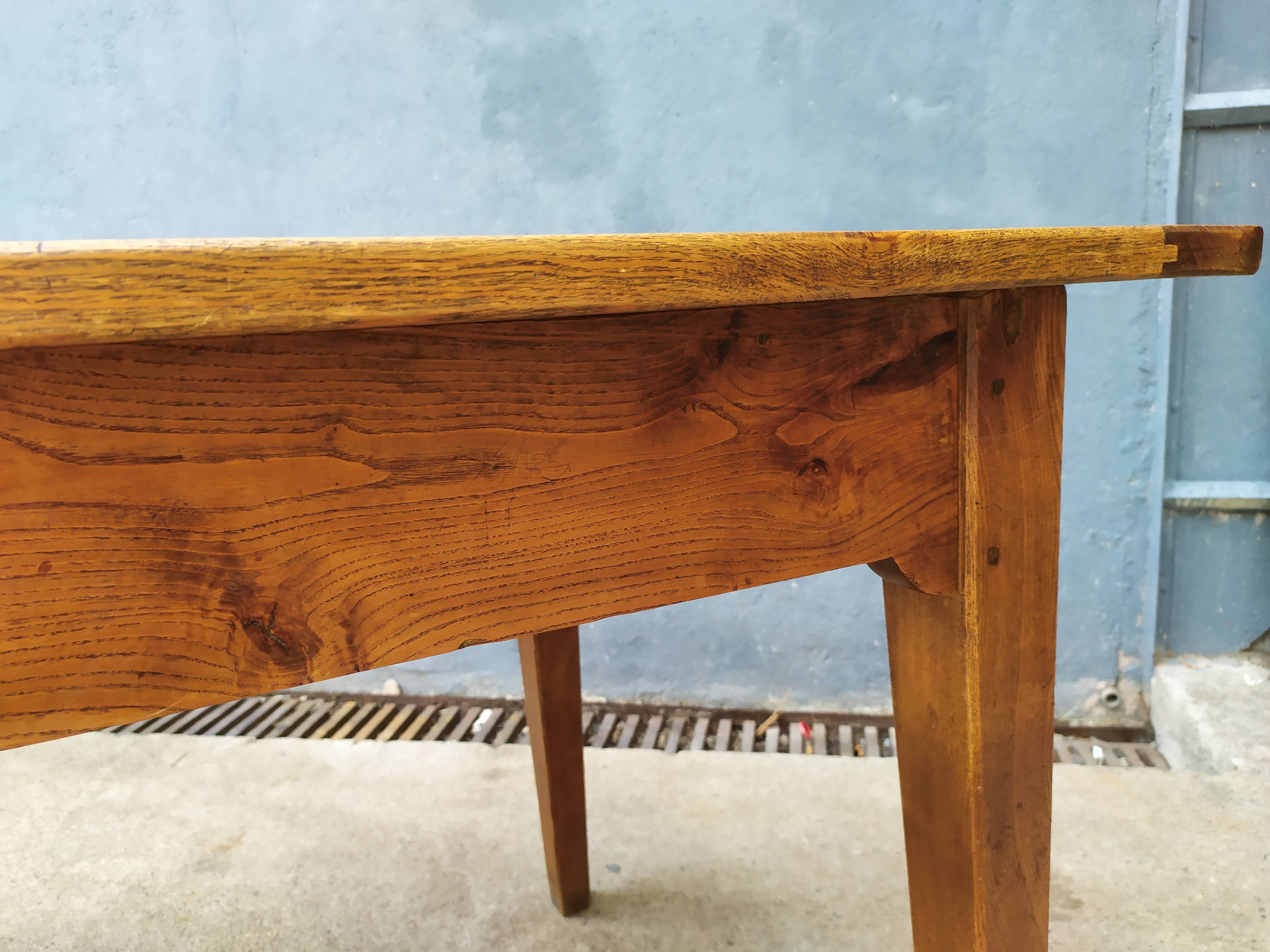 Table de ferme en chêne