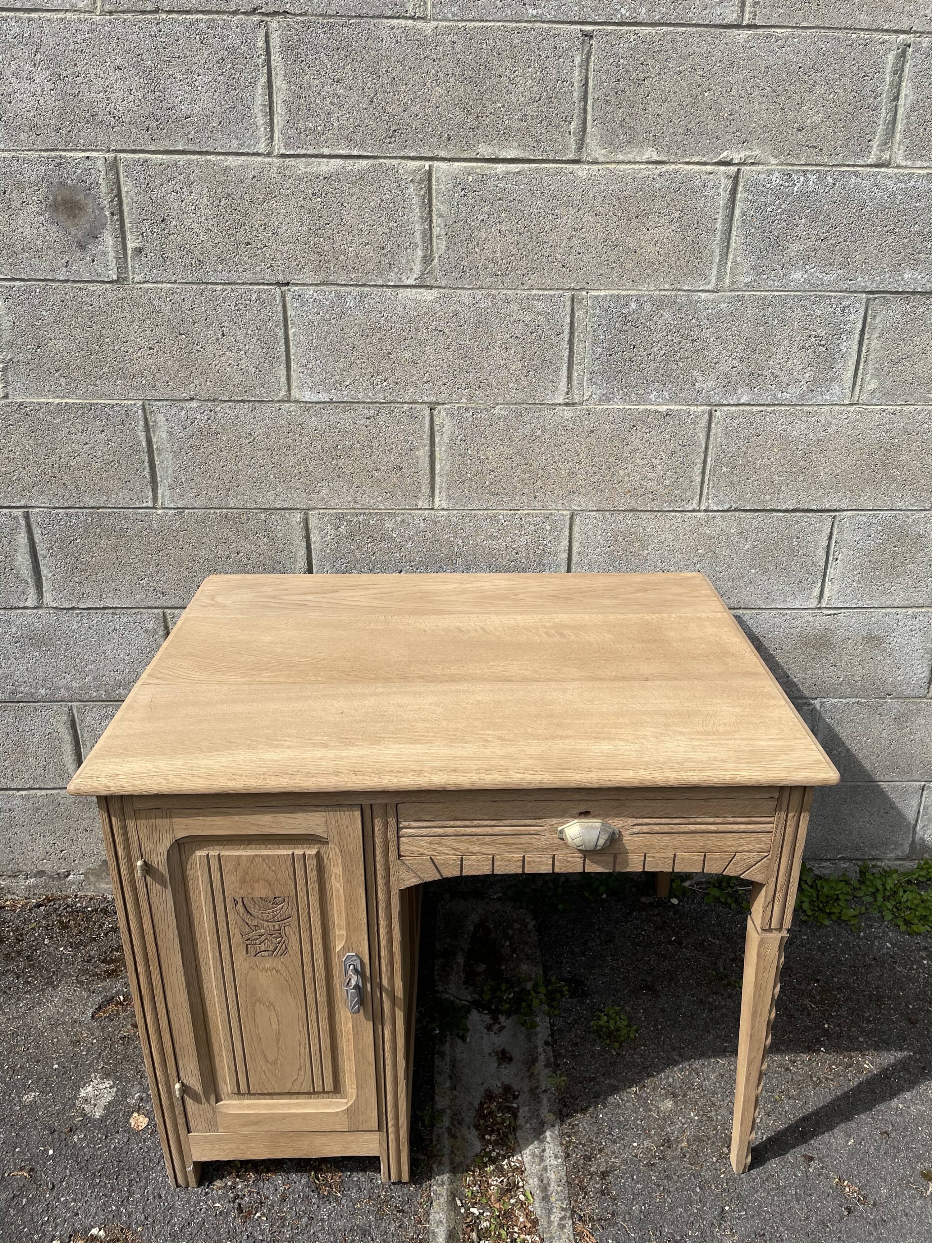 Art Deco children's desk in solid wood
