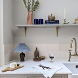 Orange Check Twist Vase