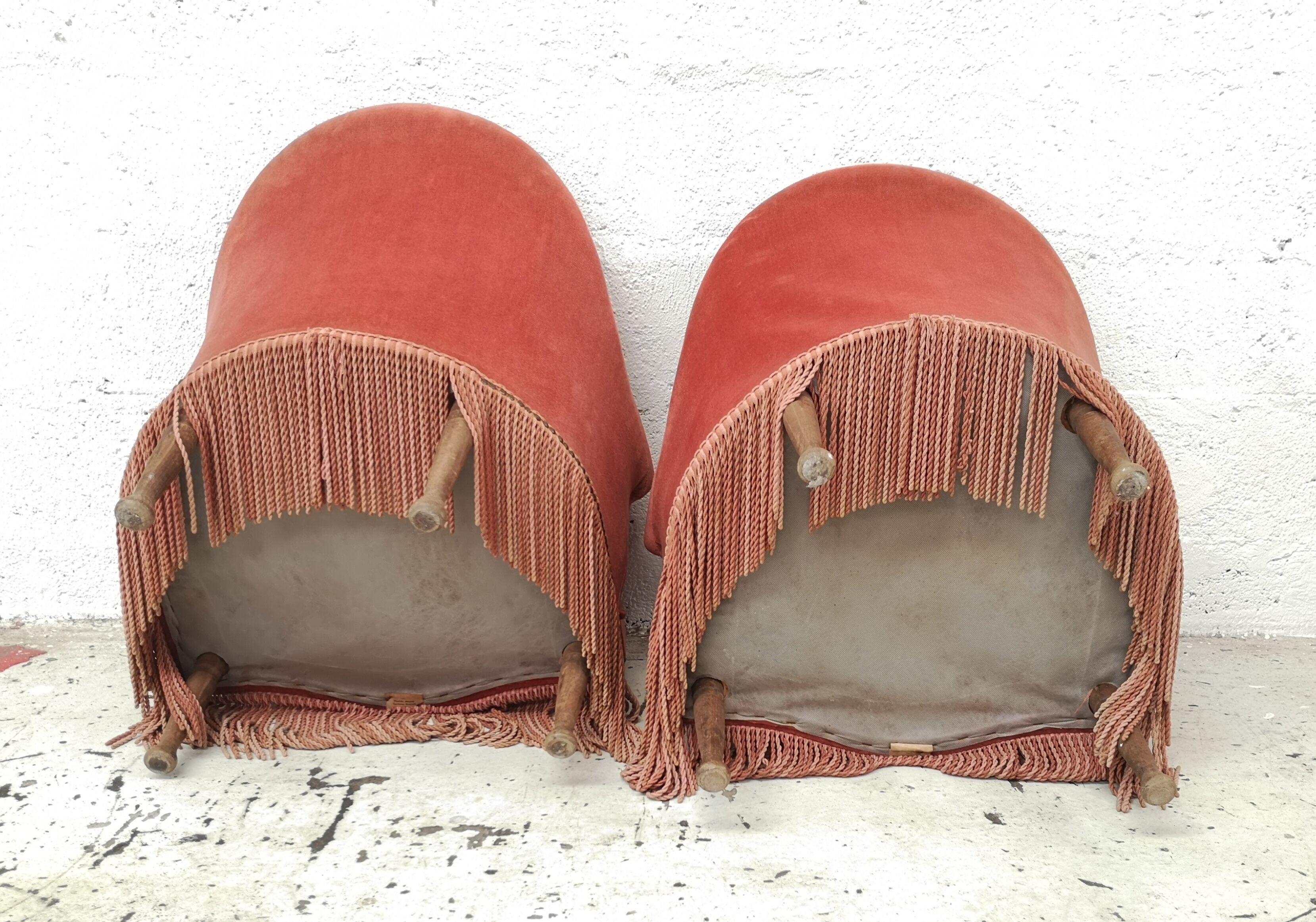 Pair of armchairs pink