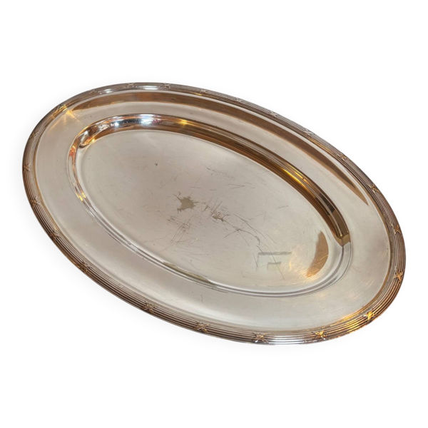 Grand plat de service ovale Fracalanza XX siècle