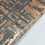 Vintage mid century brutalist copper coffee table 1970s