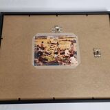 Vintage framed silver prints, petroglyphs of Easter Island, ethnological mission from 1970