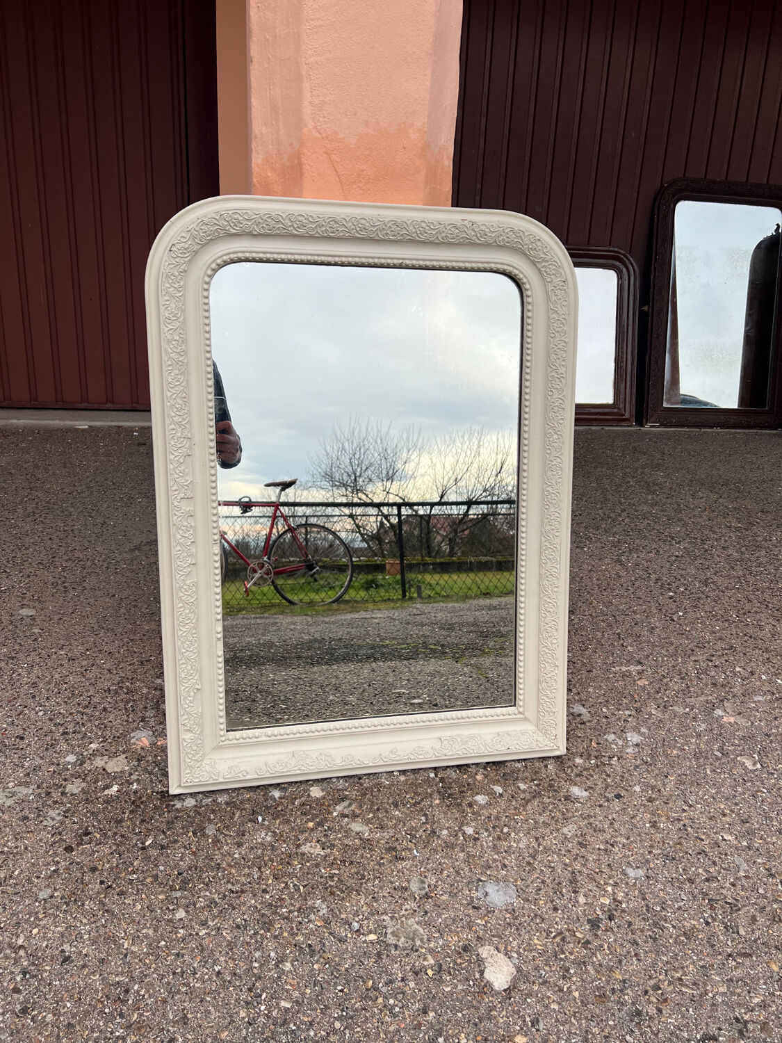 White Louis-Philippe mirror