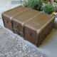 Old brown canvas trunk