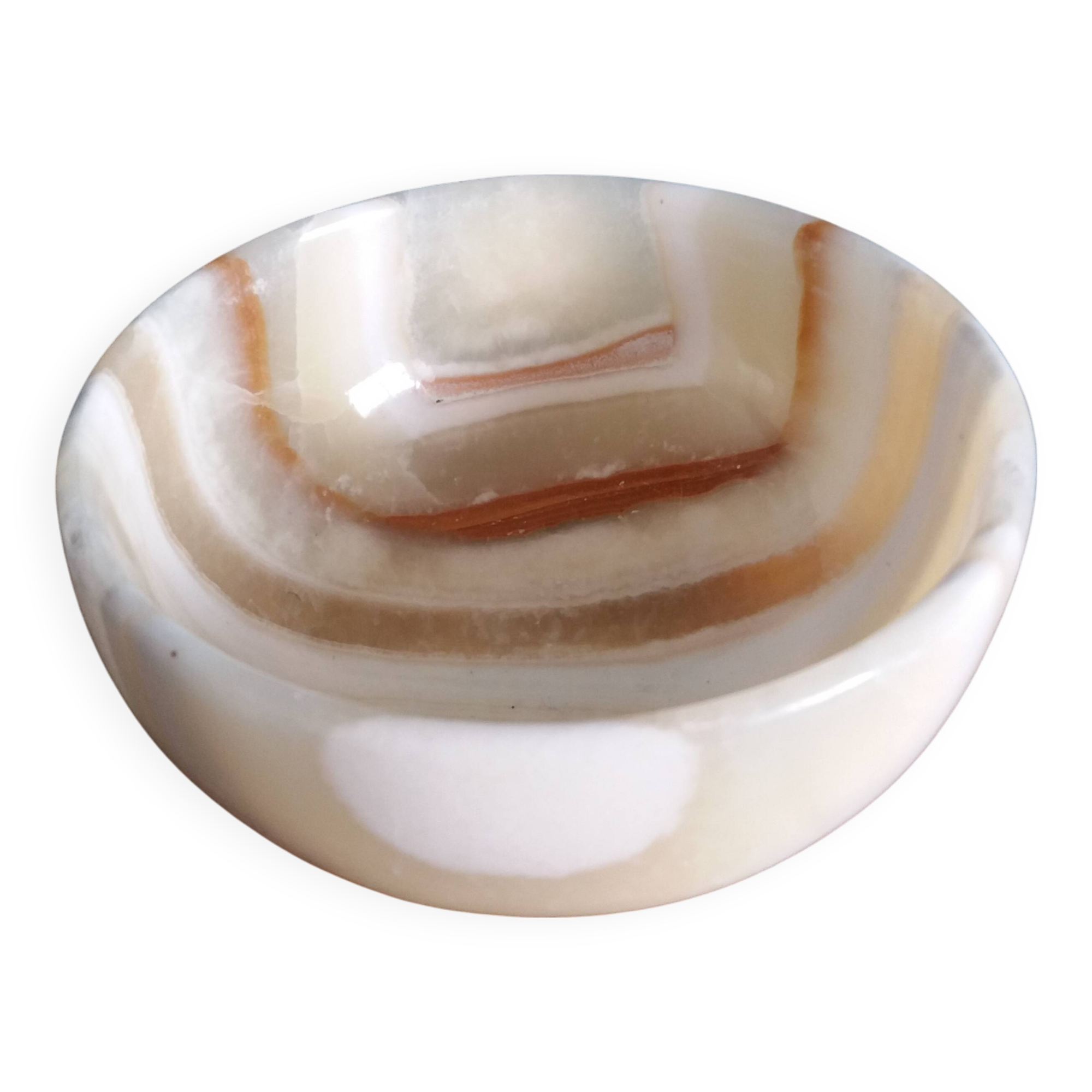 Empty bowl onyx alabaster pocket