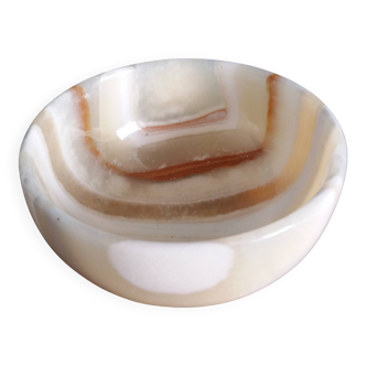 Empty bowl onyx alabaster pocket