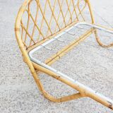 Rattan basket bed